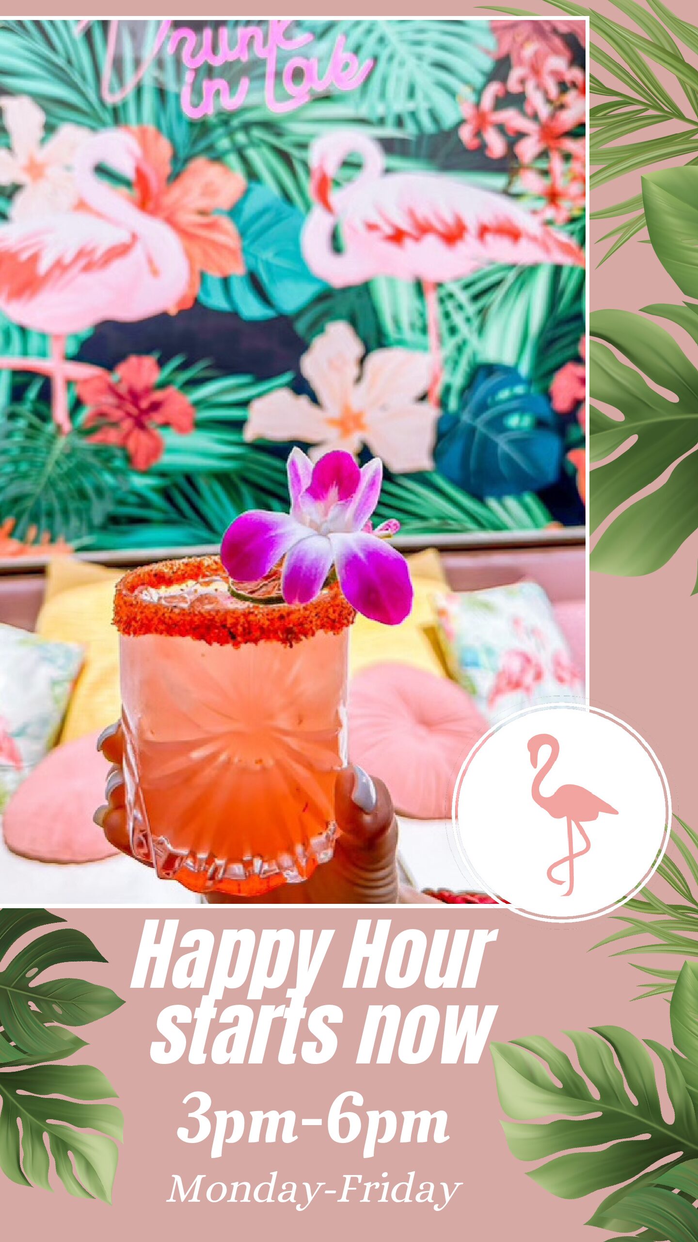 Flamingo Happy Hour